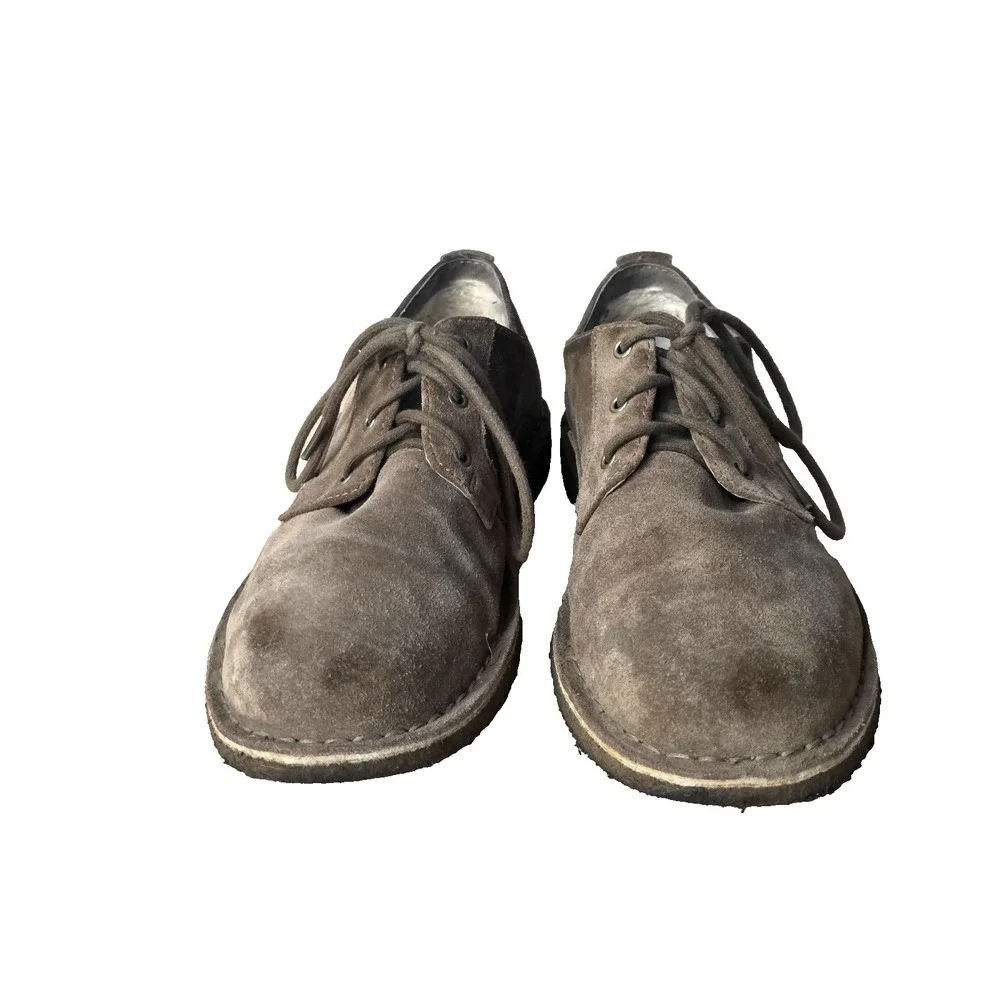 UGG TAN SUEDE OXFORD Dress SHOES Sheepskin Lining‎ Mens 10